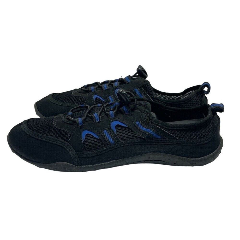 Op Ocean Pacific Men's Black Blue Sport Water Swim Shoes Size 7-8